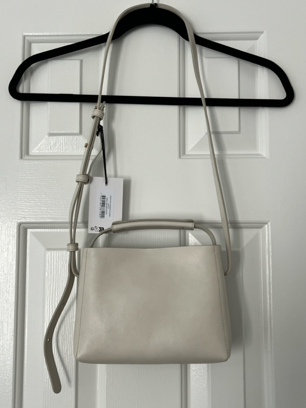 Flattered “Vanilla” Hedda Mini Crossbody with Top Handle